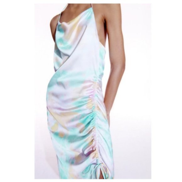 ZARA Tie Dye Slip Dress - Picture 3 of 10